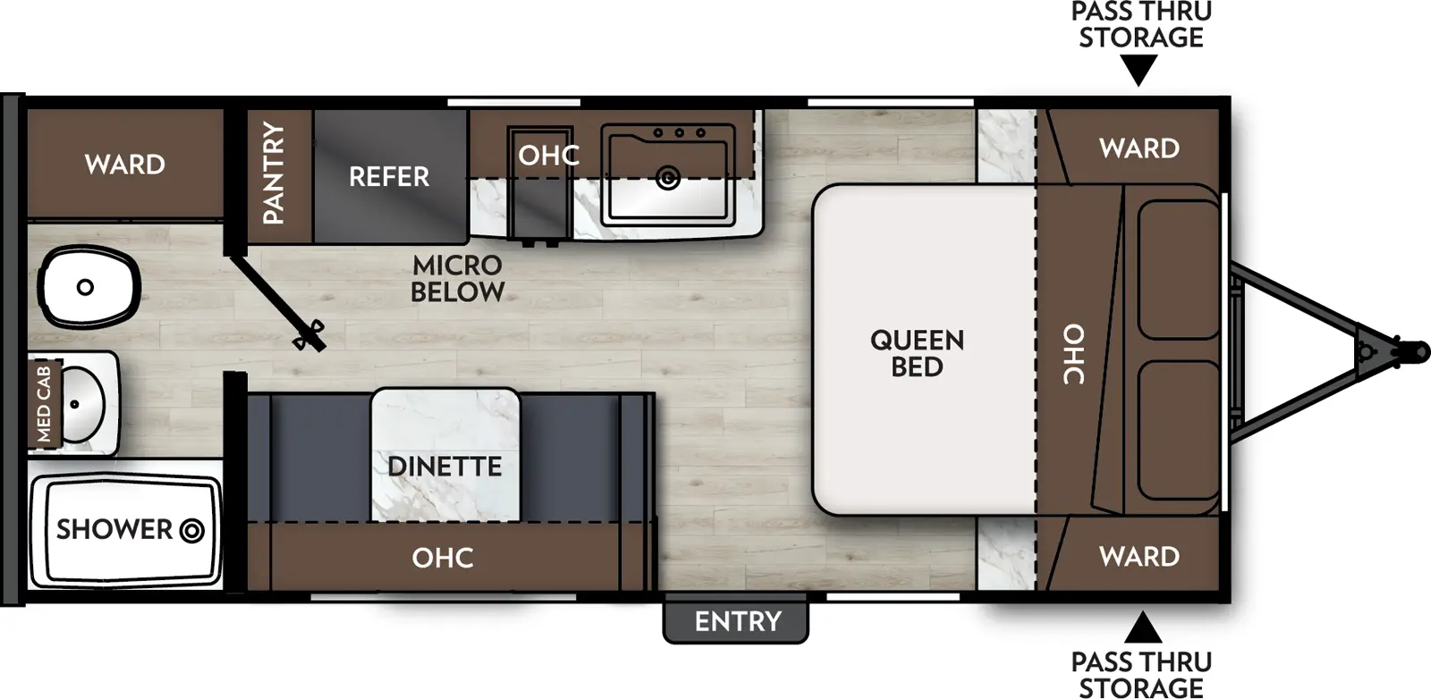 Apex Nano 187RB Floorplan